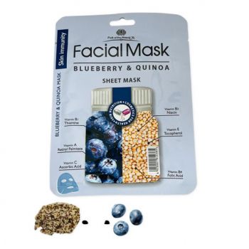Facial mask blueberry and quinoa sheet mask